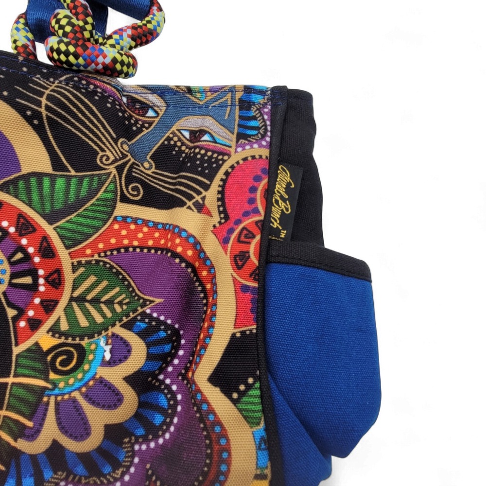 Laurel Burch Carlotta's Cats Shoulder Tote Bag – Large 20"x15" Multicolor Purse - Picture 4 of 5